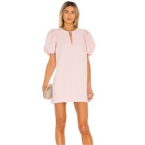 Amanda Uprichard Fame Mini Shift Puff Sleeve Dress